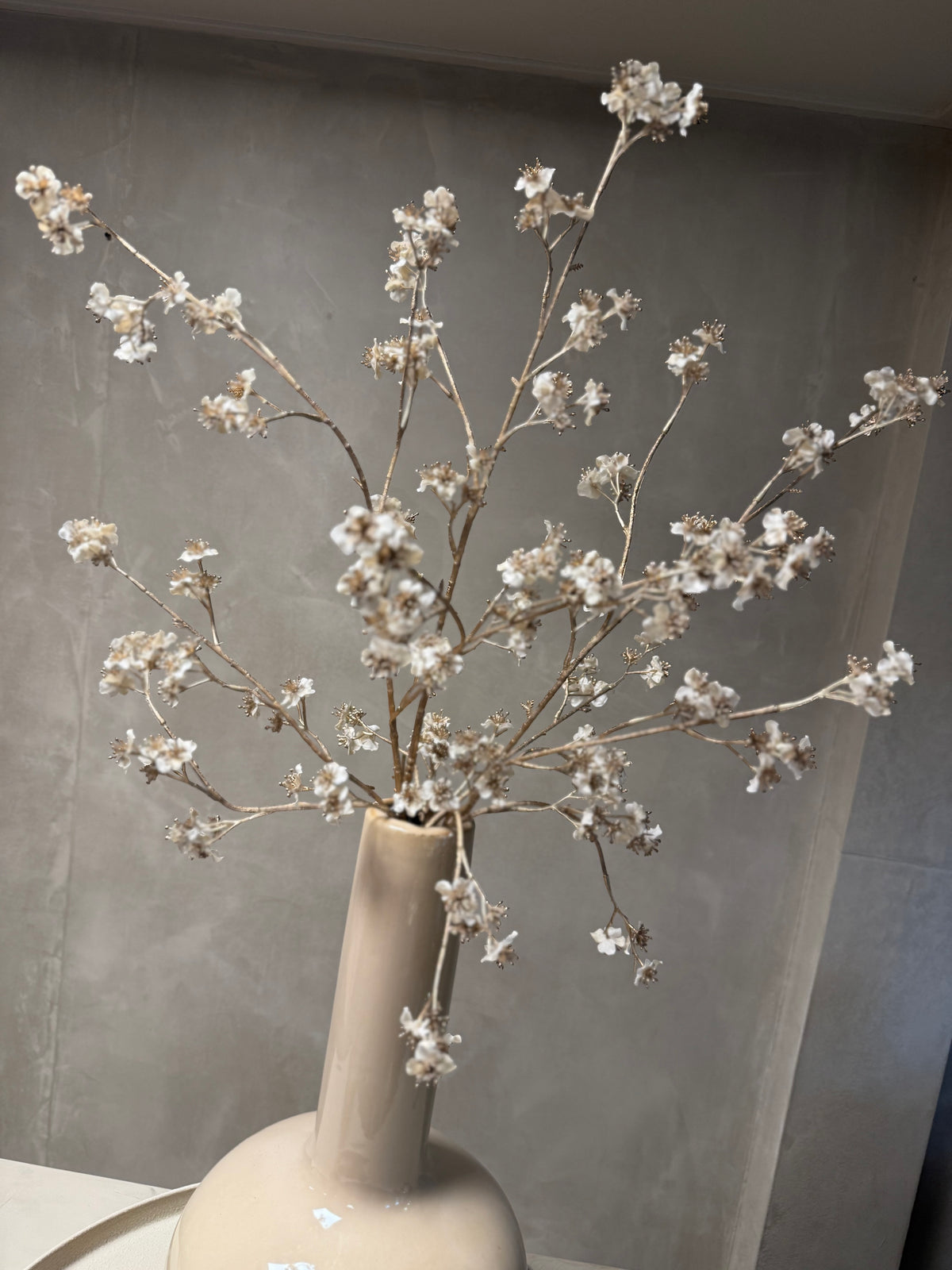 Zijdentak crème/gold