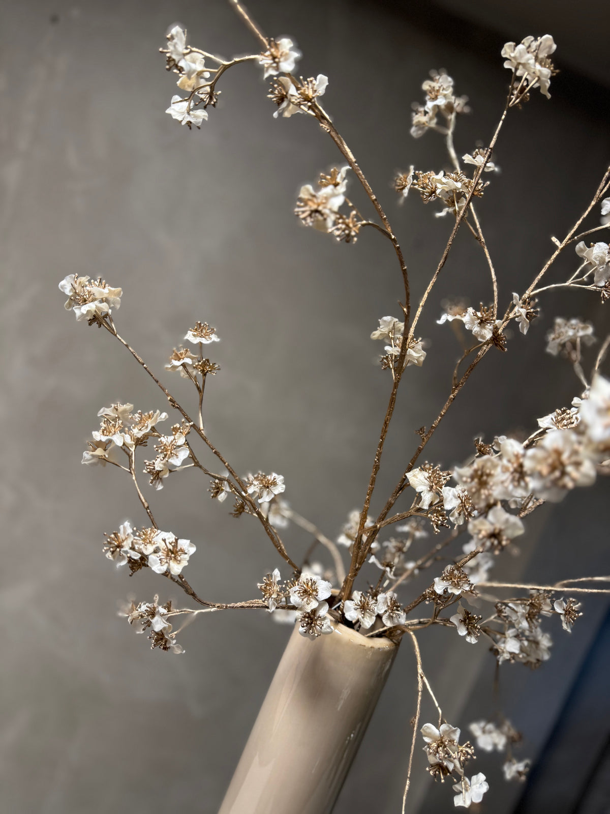 Zijdentak crème/gold