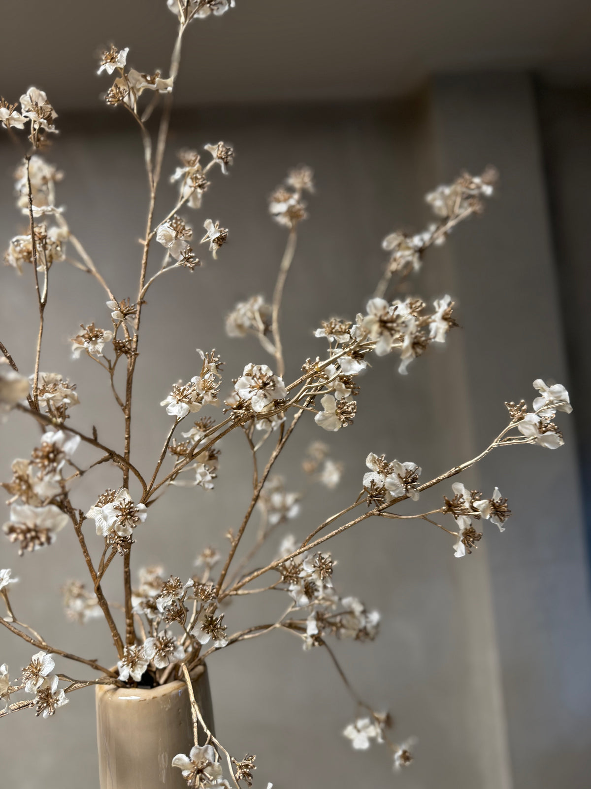 Zijdentak crème/gold