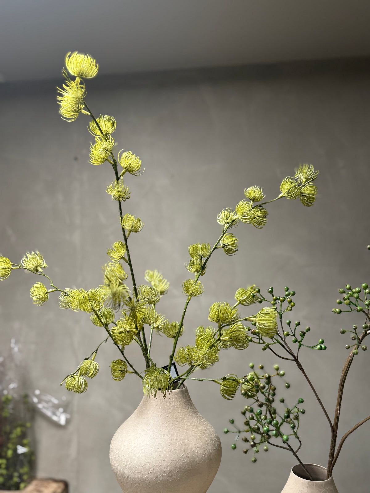 Kunstknop Clematis groen-L10B10H96CM