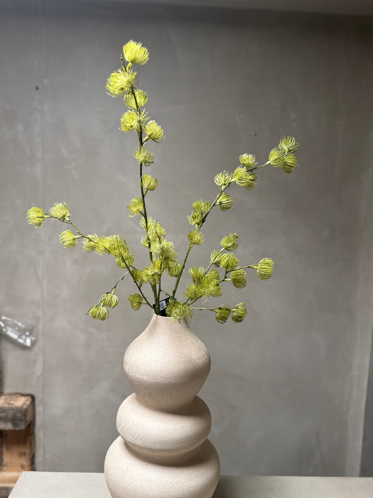 Kunstknop Clematis groen-L10B10H96CM