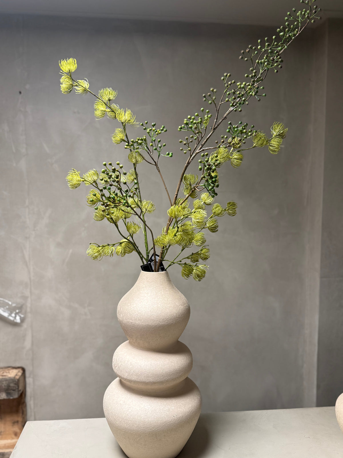 Kunstknop Clematis groen-L10B10H96CM