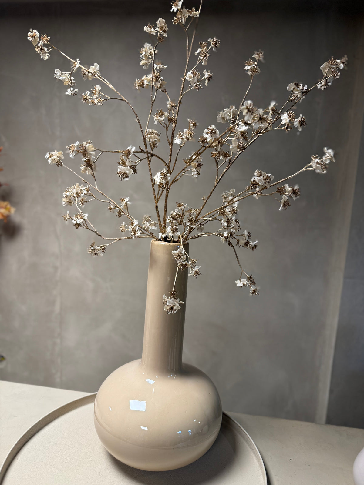 Zijdentak crème/gold