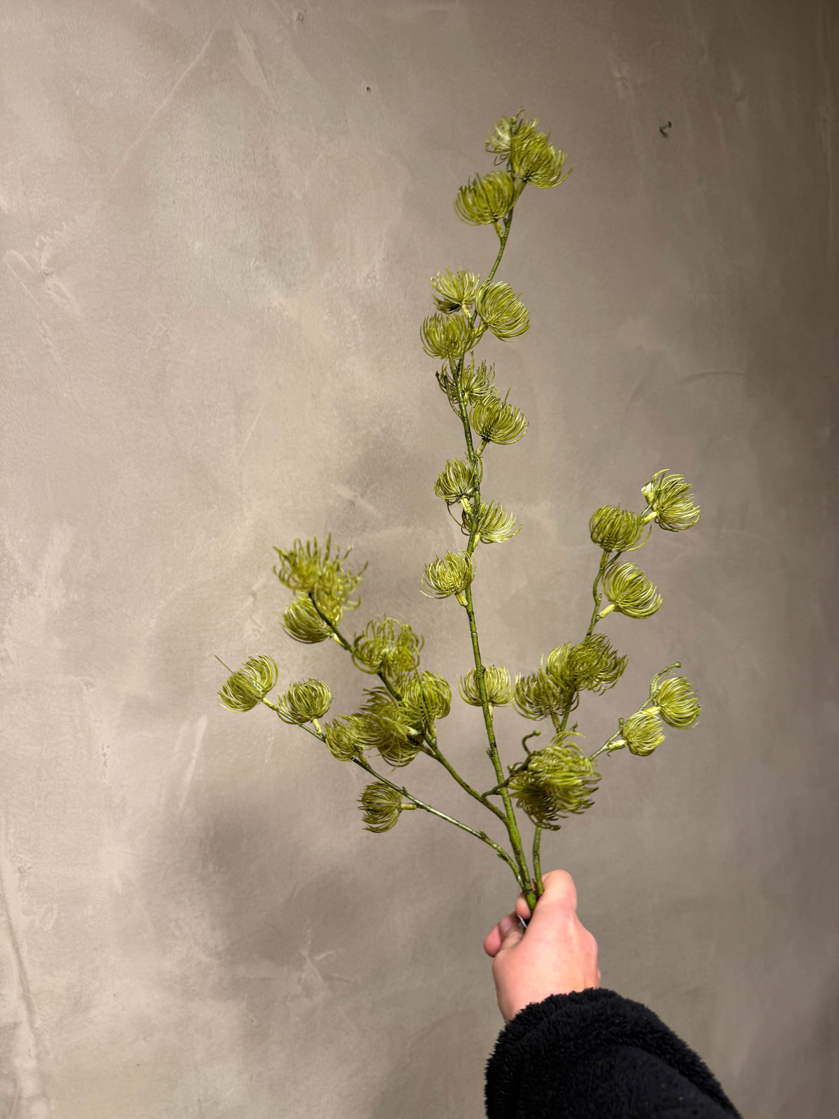 Kunstknop Clematis groen-L10B10H96CM