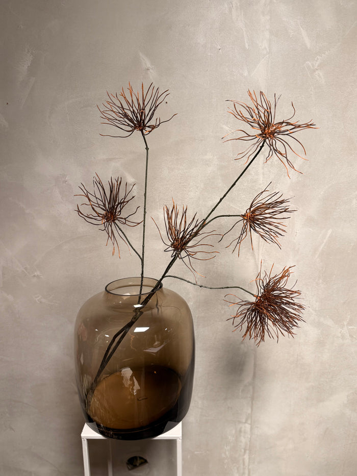 Kunstbloem Grevillea M bruin