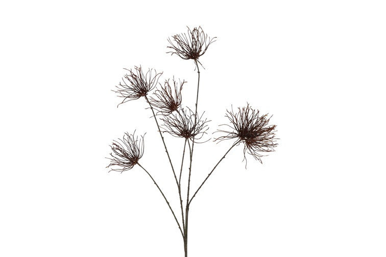 Kunstbloem Grevillea M bruin