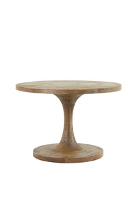 Side table 60x36 cm BICABA wood matt dark brown