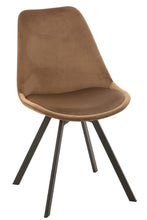 Afbeelding in Gallery-weergave laden, Chair Helene Metal/Textile Brown
