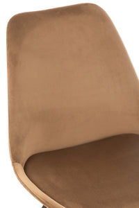 Chair Helene Metal/Textile Brown