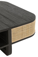 Afbeelding in Gallery-weergave laden, Coffee Table Molly Exotic Wood/Rattan Black

