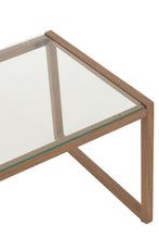 Afbeelding in Gallery-weergave laden, Coffee Table Rectangular Metal/Glass Dark Brown
