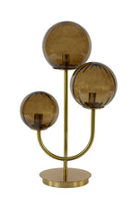 Afbeelding in Gallery-weergave laden, Table lamp 3L 38x20x60 cm MAGDALA glass brown+gold
