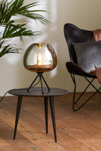 Afbeelding in Gallery-weergave laden, Table lamp 30x43 cm MAYSON smoked glass+matt black
