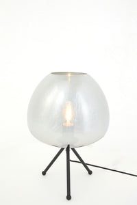 Table lamp 30x43 cm MAYSON smoked glass+matt black