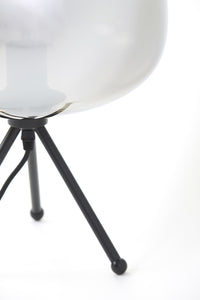 Table lamp 30x43 cm MAYSON smoked glass+matt black