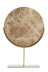 Ornament op voet 35x10x51,5 cm MORENO marmer bruin