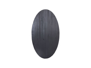 Ovale eettafel - 240x120x77 - Zwart - Gerecycled mangohout/metaal