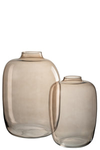 Vase Cleo Glass Amber Large J-line