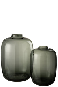 Vase Cleo Glass Grey Large J-Line