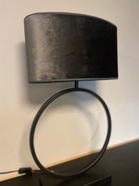 Lampenkap 2012 ovaal L velvet dark grey