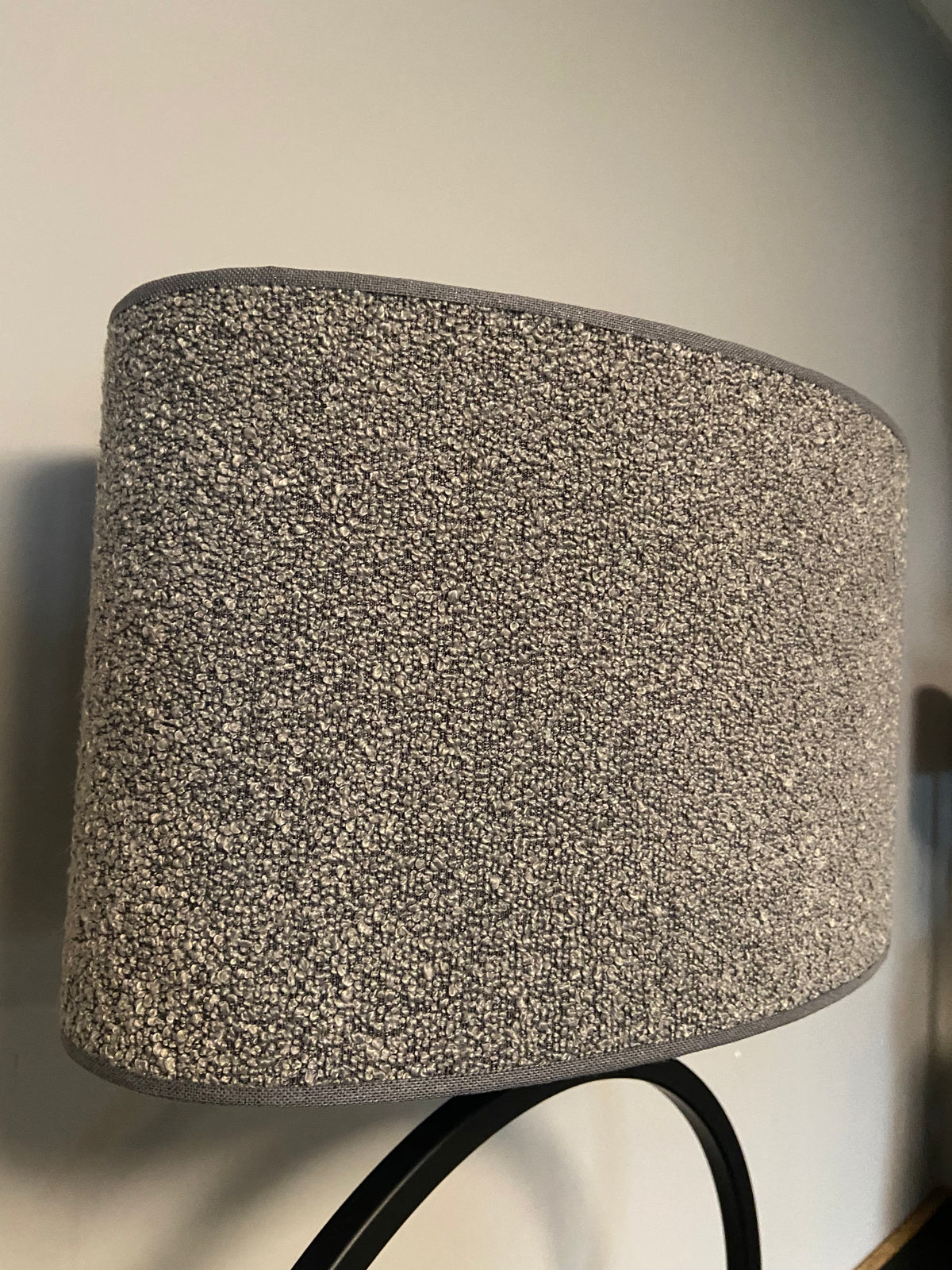 Ovale lampenkap L teddy grey 2086 PRE-ORDER