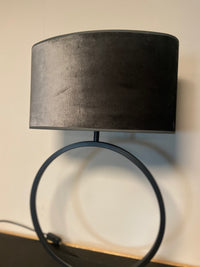 Lampenkap 2012 ovaal L velvet dark grey