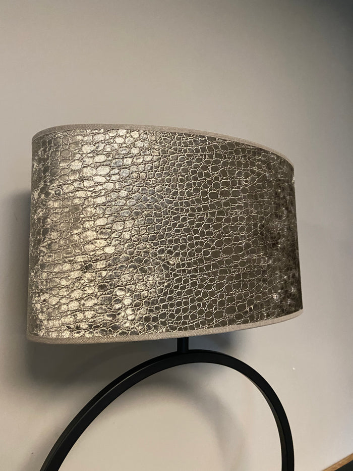 Lampenkap L ovaal croco 2082