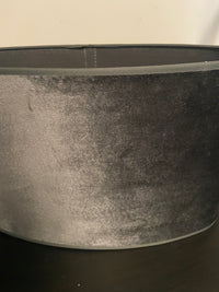 Lampenkap 2012 ovaal L velvet dark grey