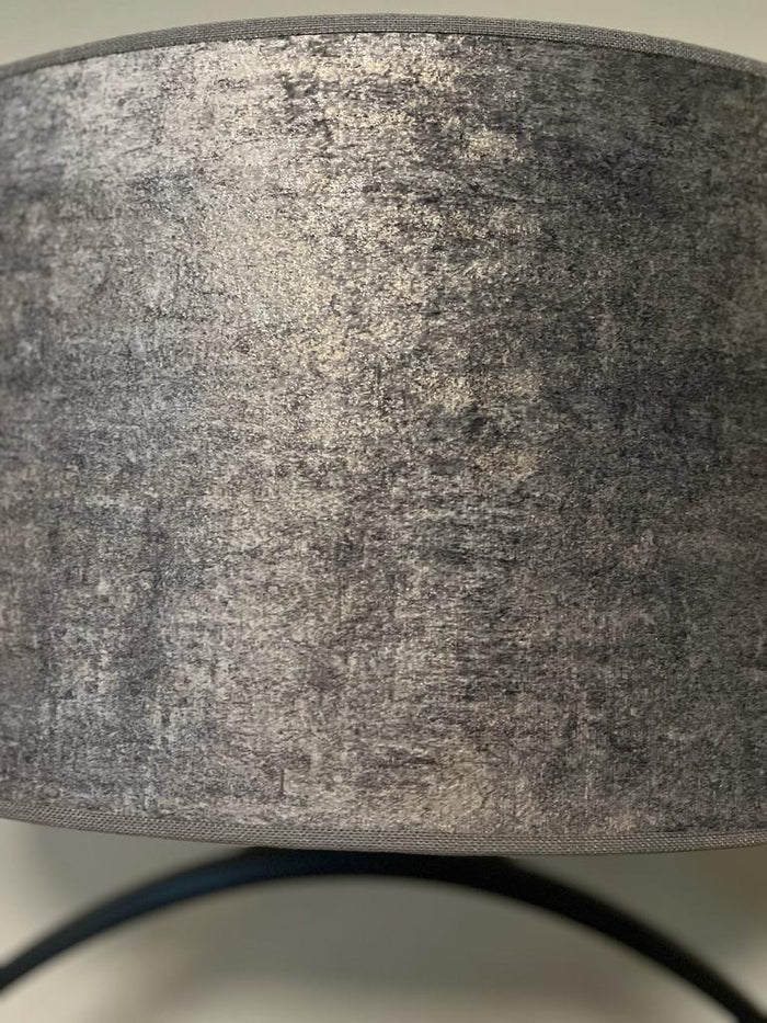 Lampenkap ovaal L grey/gold 2064