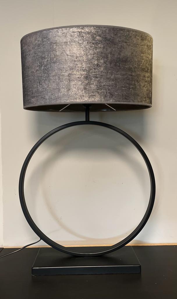 Lampenkap XL ovaal grey/gold 2064