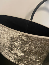 Lampenkap L ovaal croco 2082