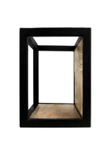 Afbeelding in Gallery-weergave laden, Wandbox Levels - 25x25 cm - mangohout/ijzer
