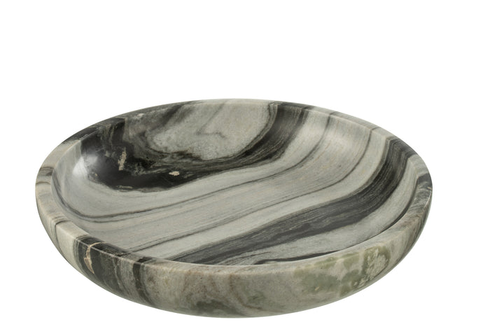 Serving Bowl Marble Black/Light Grey