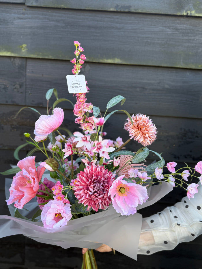 Zijdenboeket Zachte Romantiek