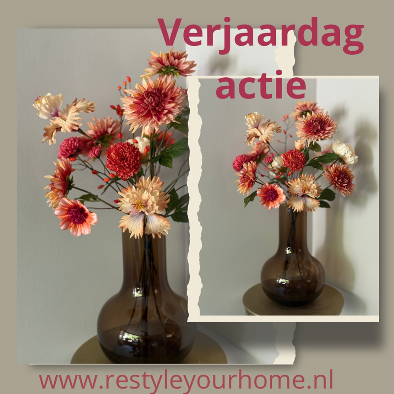 Zijdenboeket verjaardags actie