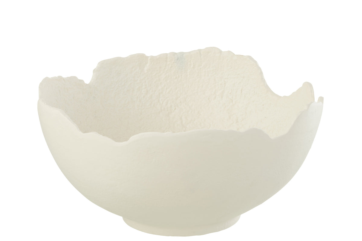 Dish Aluminium White Large