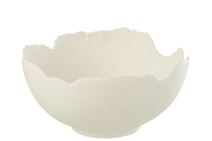 Dish Aluminium White Large
