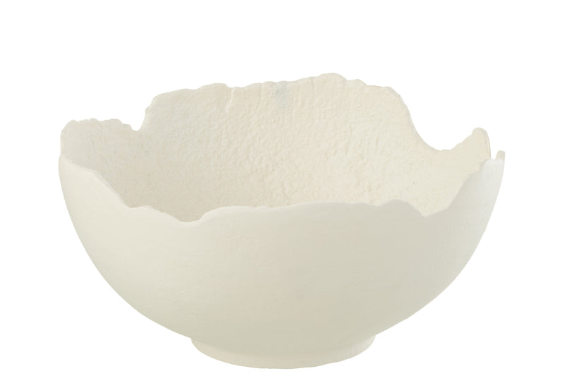 Dish Aluminium White Large