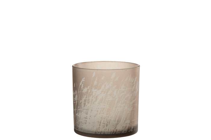 Hurricane Grass Glass Beige Large