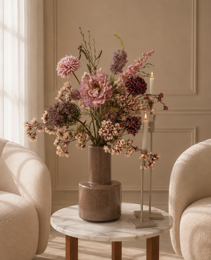 Zijdenboeket Dusty Romance