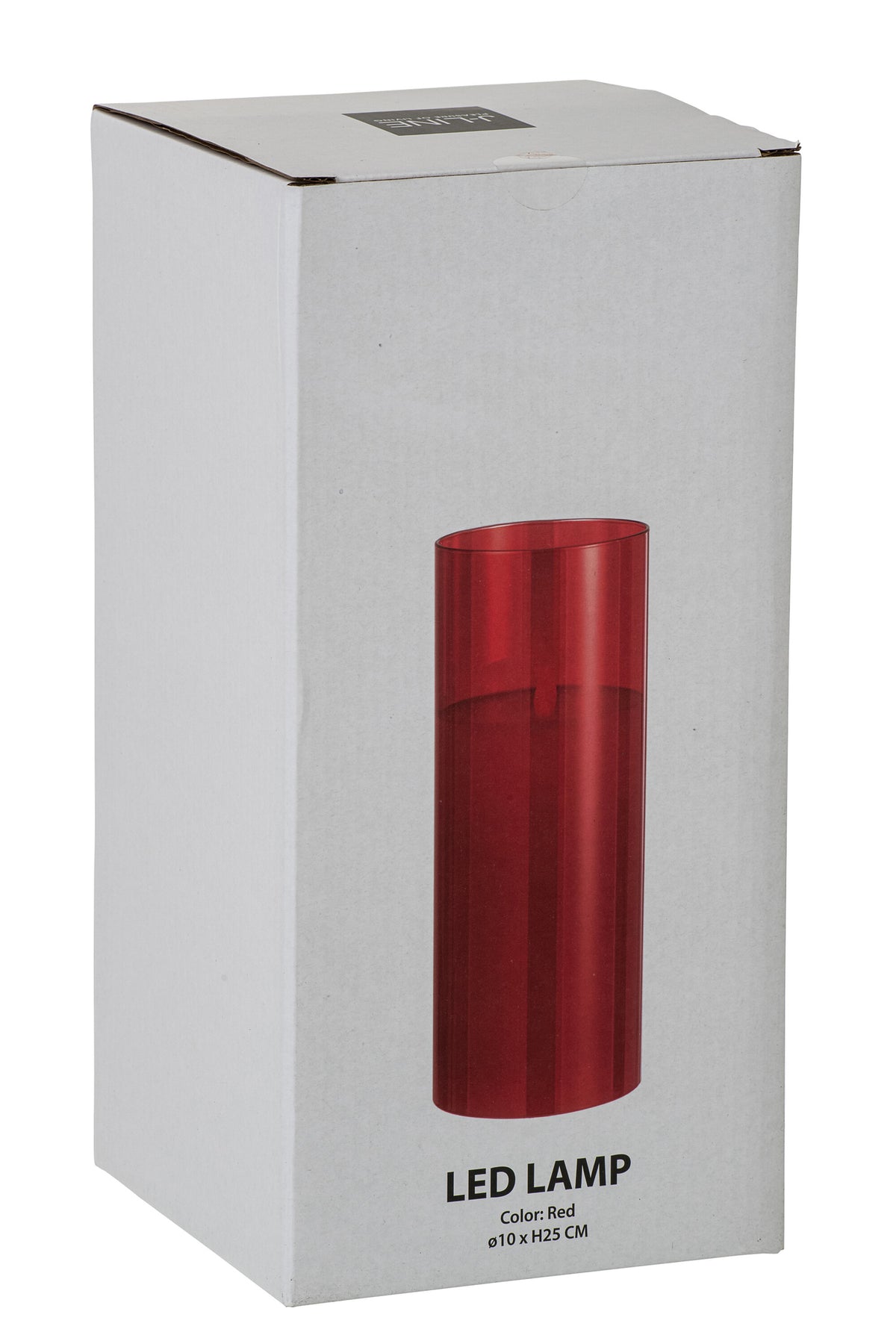 Ledlamp Shining Glass Red Large