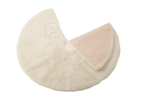 Christmas Tree Skirt Round Polyester White