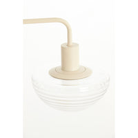 Tafellamp Baylie - Mat crème - 30x20x61cm
