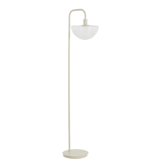 Vloerlamp Baylie - Mat crème - 43x30x165cm