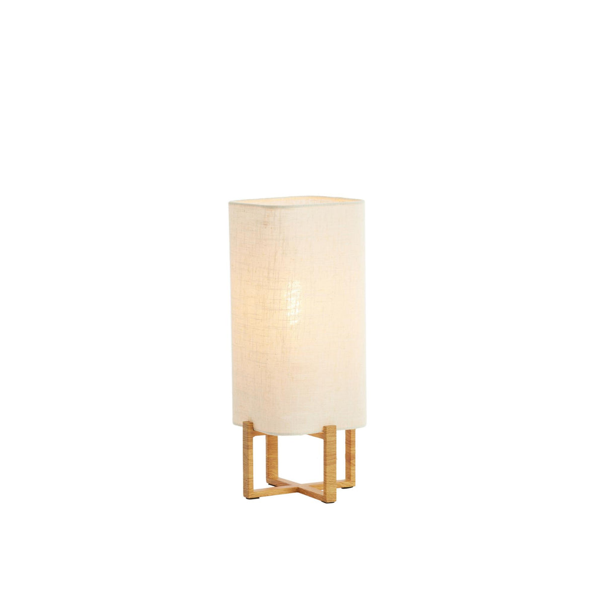 Tafellamp Wyn - Crème - 16.5x16.5x39cm
