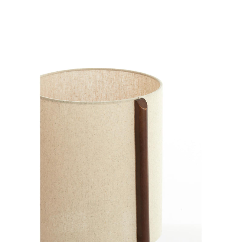 Tafellamp Litto - Donkerbruin - Ø28cm