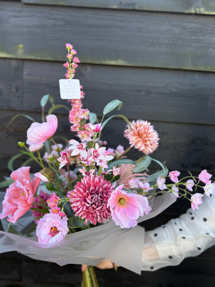 Zijdenboeket Zachte Romantiek