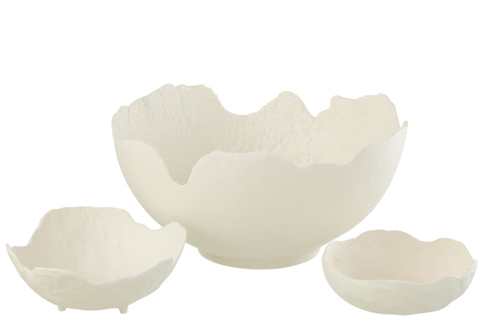 Dish Aluminium White Large