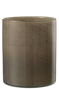 Tealight Holder Jade Brown Large