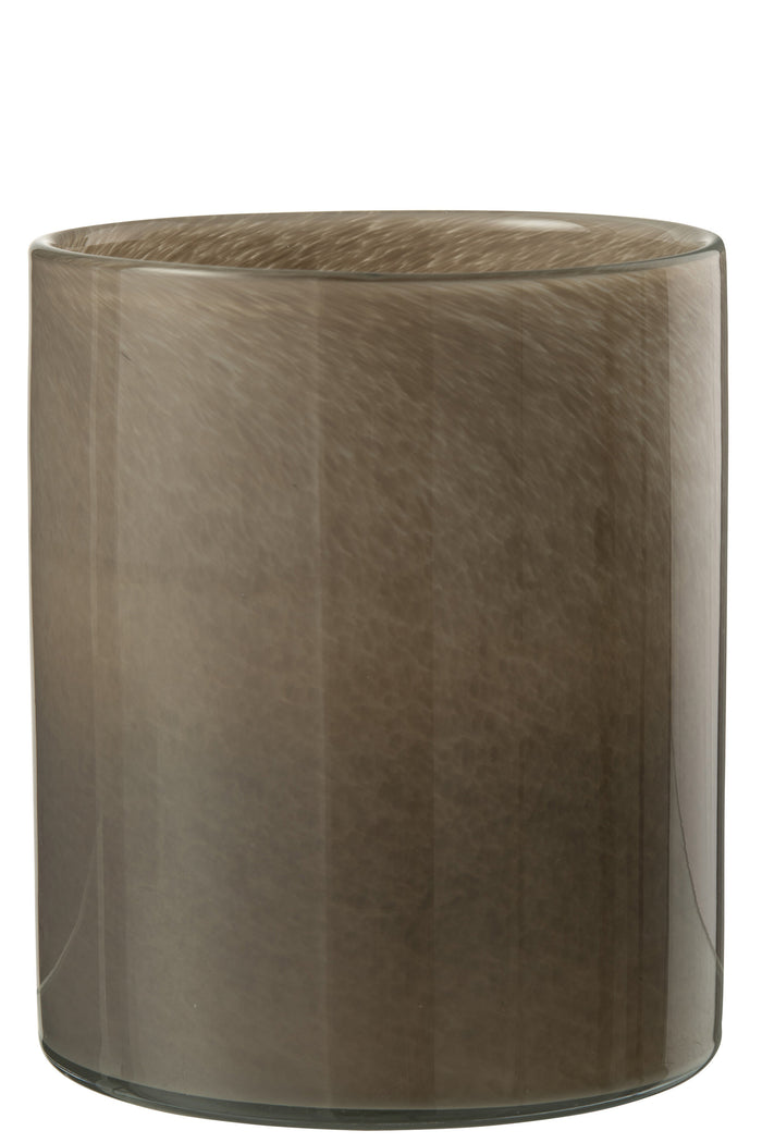 Tealight Holder Jade Brown Large